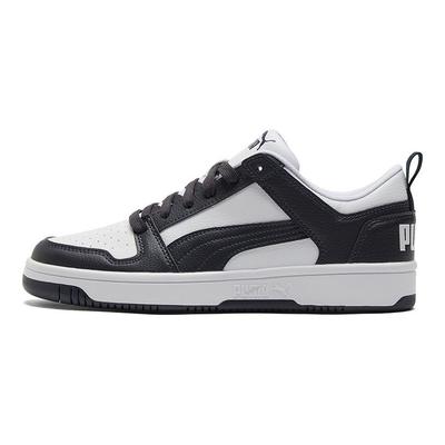 Rebound Synthetic Leather Comfortable Minimalist Durable Low-Top Sneakers Unisex Sneakers White Blue 369866-17