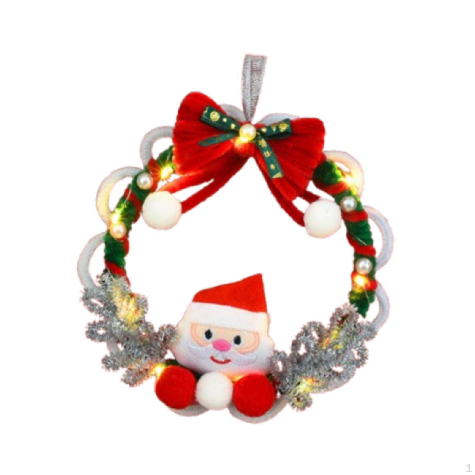

Набор для изготовления рождественского венка своими руками Праздничные украшения Ершики для труб Принадлежности Santa Claus