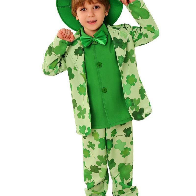 St. Patrick's Day Irisches Kostüm Cosplay Anzug St. Patrick's Day Cos Kleeblatt