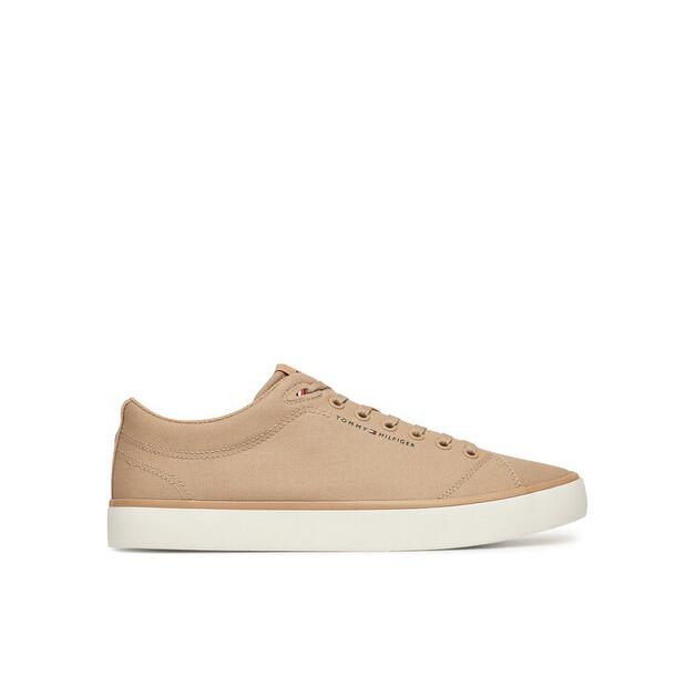 Men's Sneakers Tommy Hilfiger Th Hi Vulc Low Core Canvas Fm0fm05396 Beige