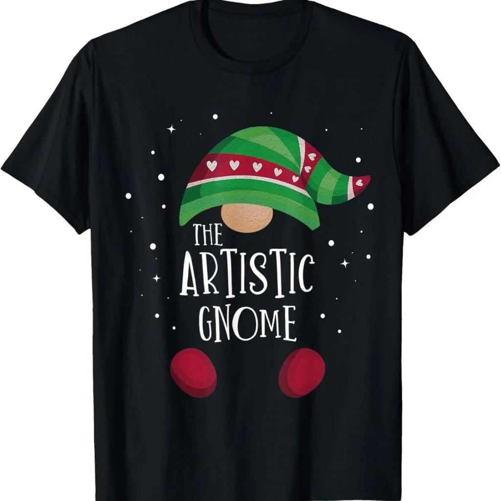Artistic Gnome Matching Christmas PJs Family Pajamas T-Shirt