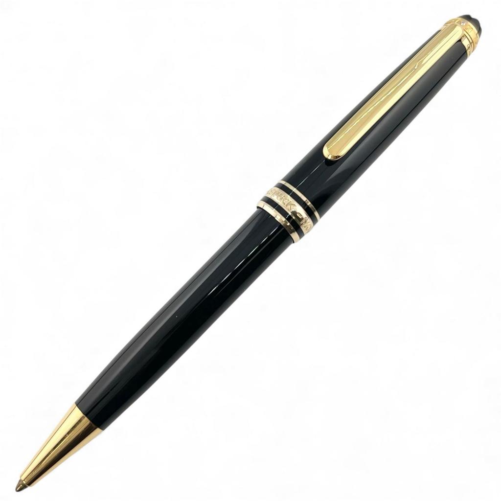 Great MONTBLANC Ballpoint pen Meisterstück 75th Anniversary 1P Diamond Used