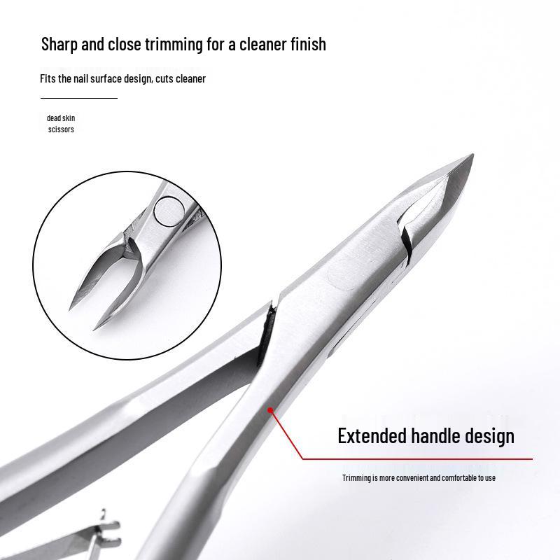 Stainless Steel Swan Cuticle Nipper - Precision Manicure Tool for Easy Nail Care