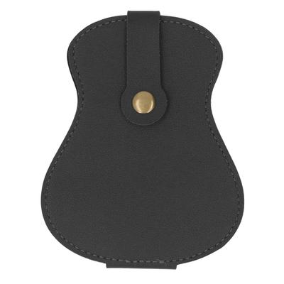 Gitarrenplektrumhalter Etui PU-Leder Plektrumhalter 18 Fächer Große Kapazität Aufbewahrung Schwarz