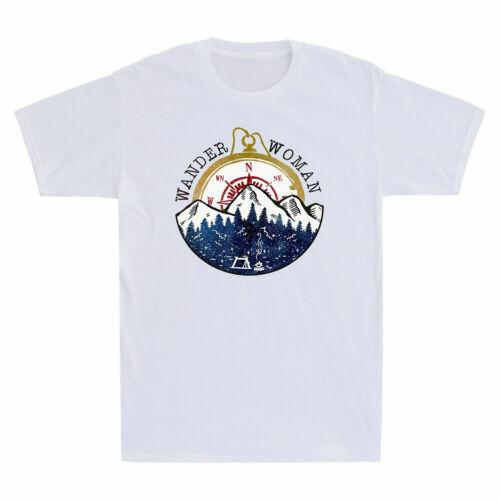 Wander Woman Exploring Go Outside Camping Hiking Lover Vintage Men's T-shirt Tee