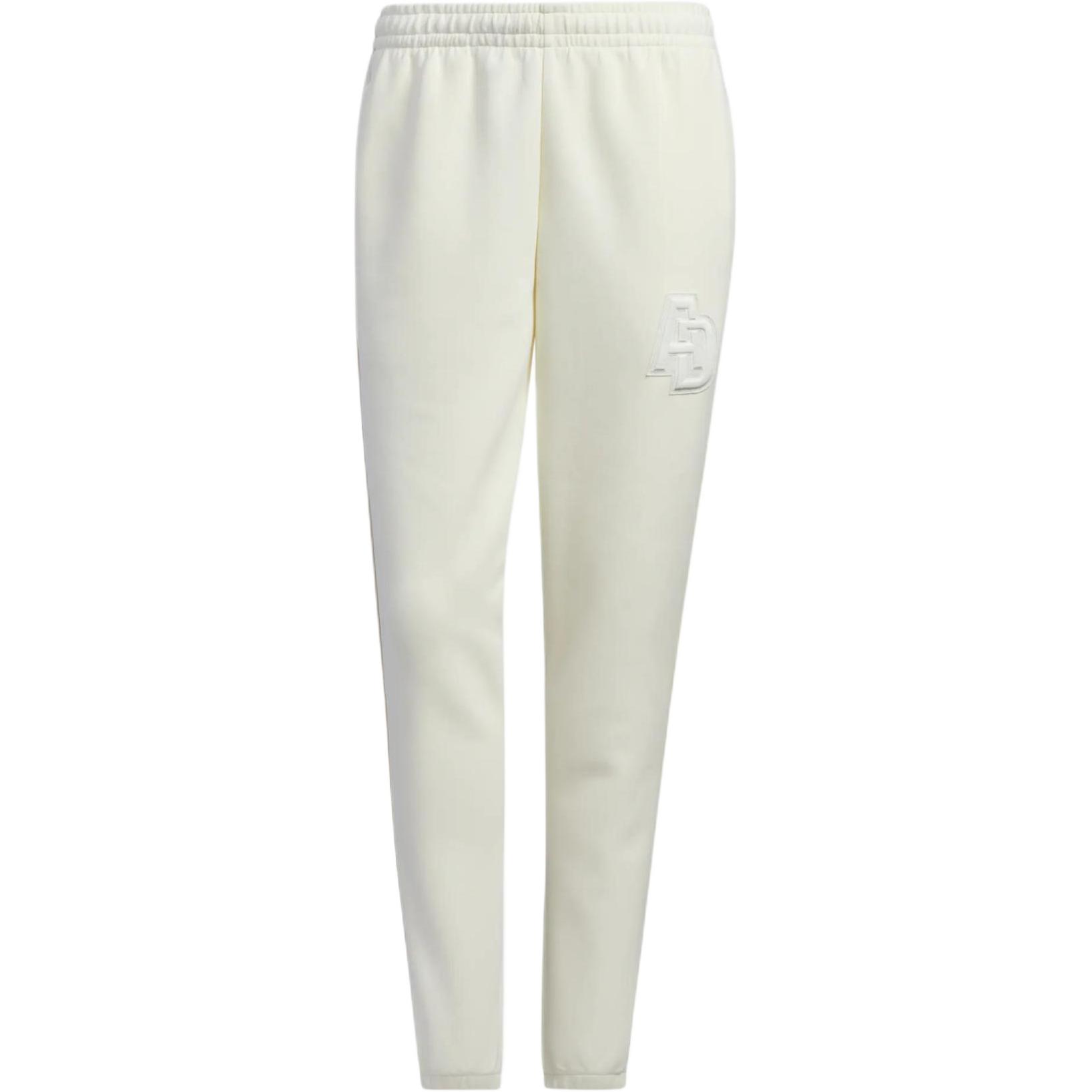 

Adidas Однотонные эластичные резинки на талии с вышитым логотипом и манжетами, спортивные брюки для женщин, белые IB2734 XS