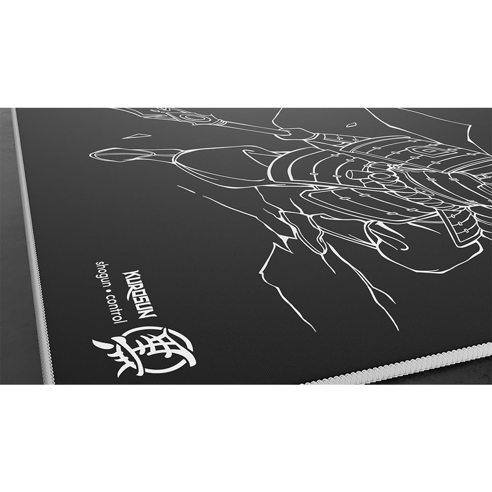 Kurosun Shogun Black Large Gaming Mouse Pad, Cloth Type, Control, FPS, 490 X 420mm, Official Japanese Distributor Warranty