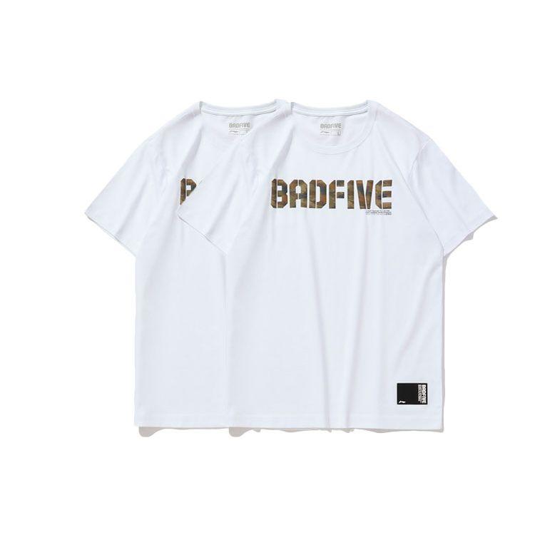 Li Ning Badfive Casual Short Sleeve T-Shirt Men Tops White AHSP077-7