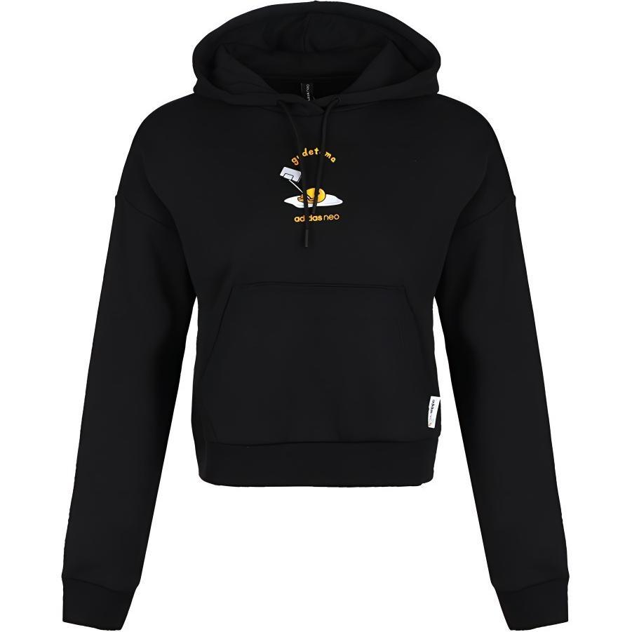 (WMNS) adidas Neo x Gudetama Casual Sport Hoodie  Black  Women s GU8164 XL