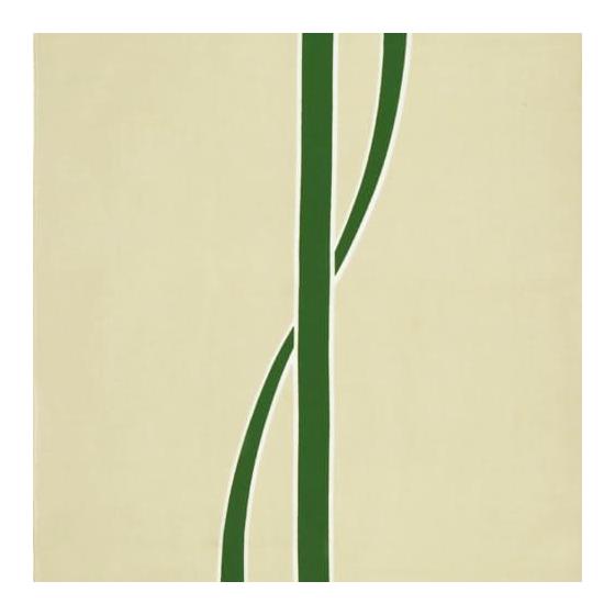 Sen no Anbo Tenugui 'Hitotsubu Midori' - Hand-dyed 100% Cotton, Tokuoka Fabric, Made in Japan, 35cm x 100cm - Elegant Modern Design with Curving