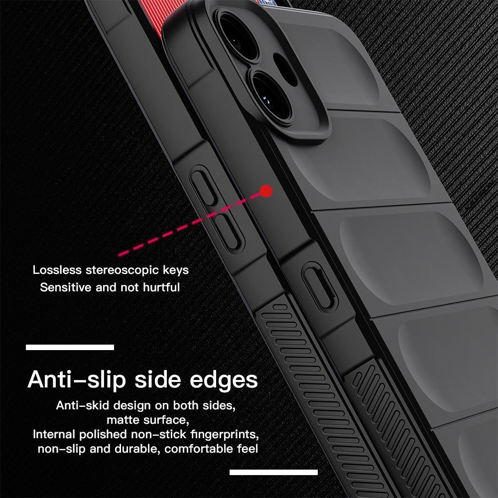 KEYSION Shockproof Matte Case for Nothing CMF Phone 1 Anti-skid Soft Silicone Phone Back Cover for Nothing CMF Phone 1