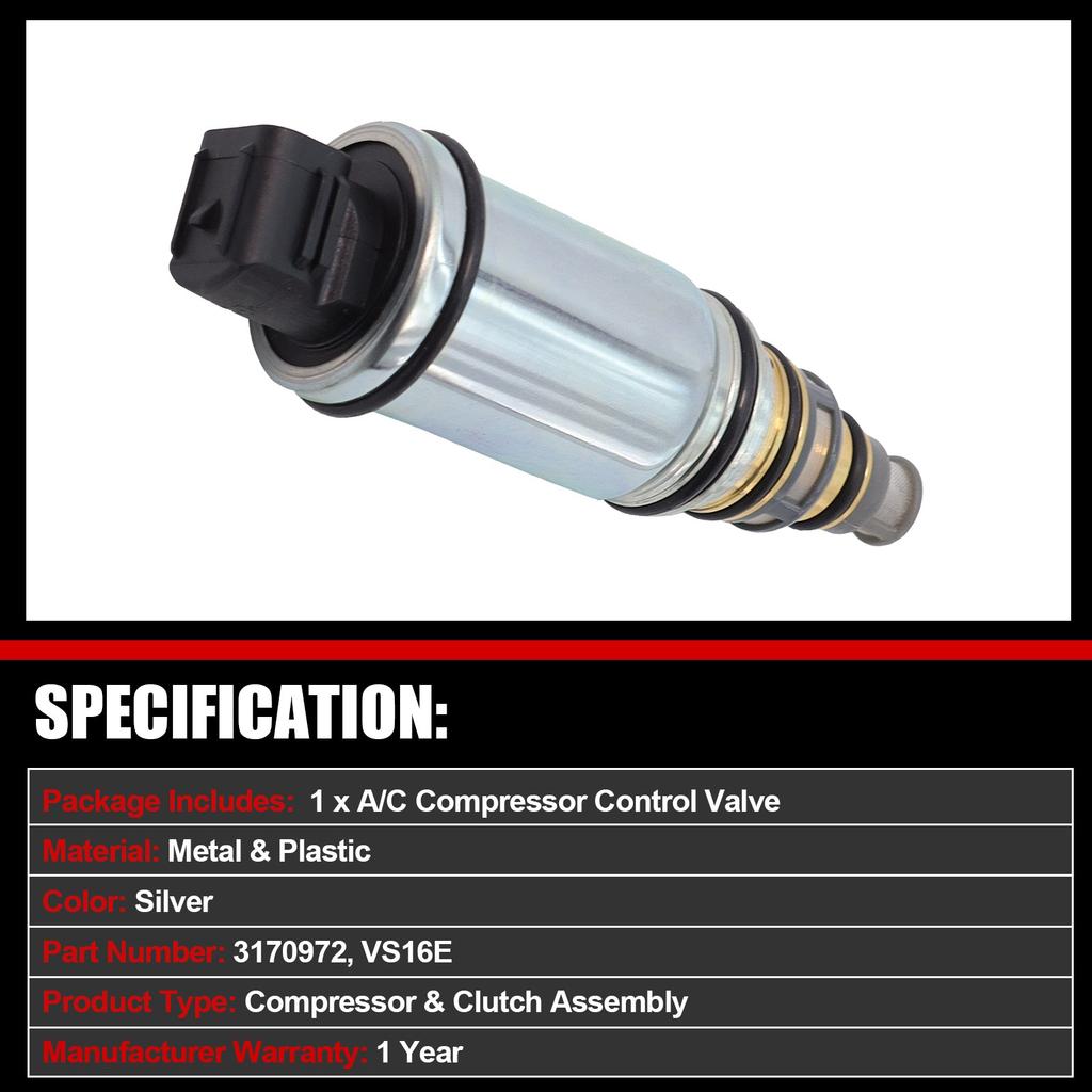 A/C Compressor Control Valve For 2011-2016 Kia Optima 2.0L 2.4L 3170972