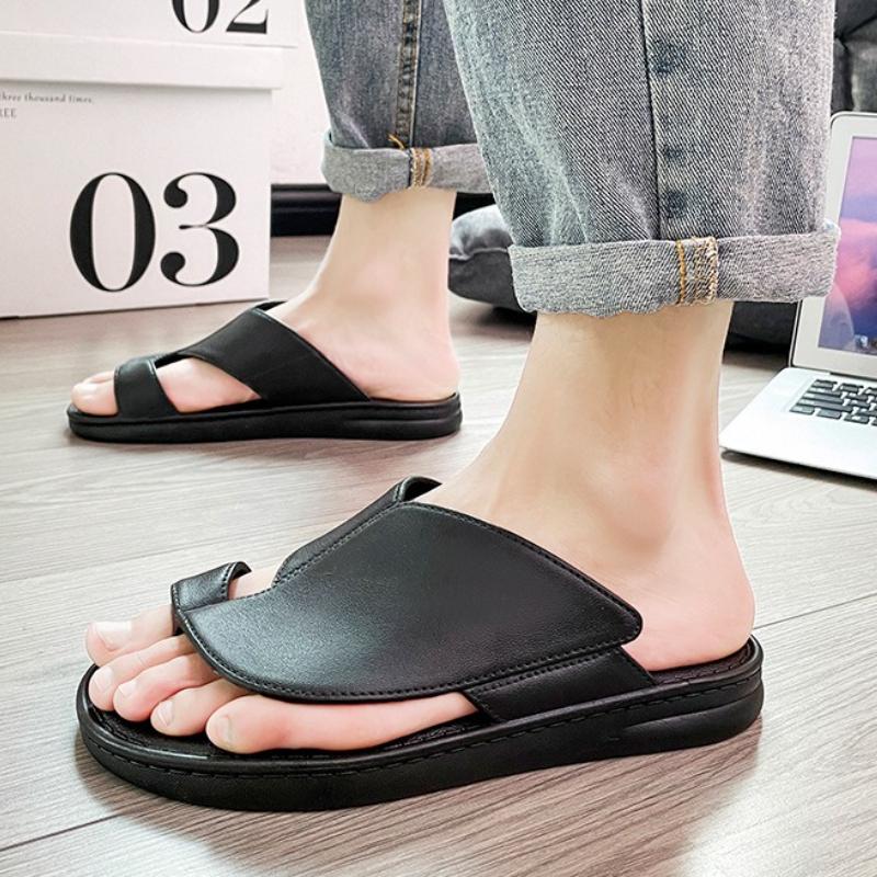 Original Men Flip Flops Summer Flat Slip On Casual Slippers Home Light Slides City Walk Beach Vacation Sandals for Men Sandalias