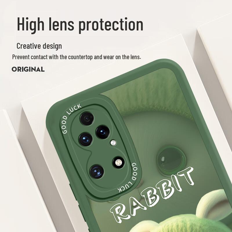 Shiyong Huawei P Series Rabbit Print Leather Texture Phone Case