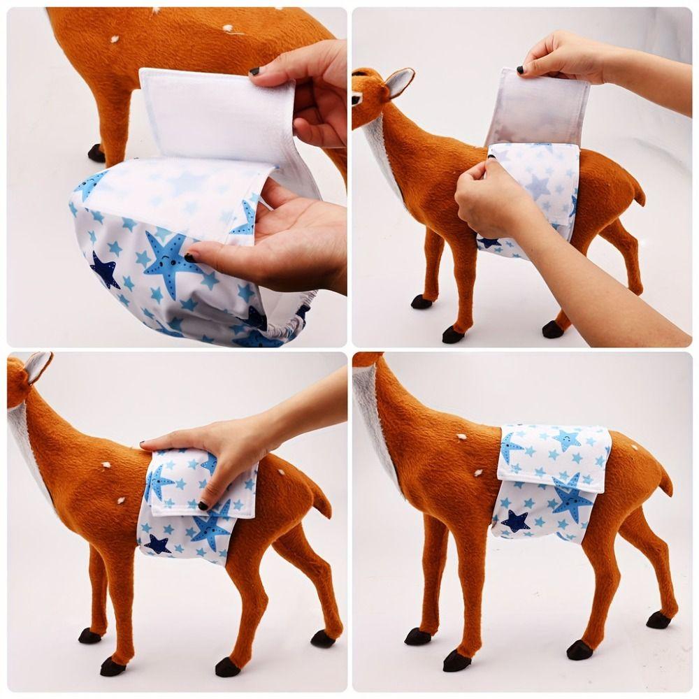 Waschbare Hundewindeln Wiederverwendbare Bauchbänder für Haustiere zur Inkontinenzschulung Hund