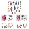 Stitch Cartoon Charm Bracelet Set With Zinc Alloy Material For Gift Souvenirs