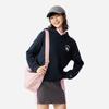 Li Ning Seria Lifestyle Sportowy List Swobodna Wygodna Bluza z Kapturem Bluzy Damskie Kosmiczny Błękitny AWDV808-4