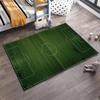 Soccer Field Pattern Area Rug in Green for Living Room Decor Suitable for use as an anti-slip for living room bedroom sofas