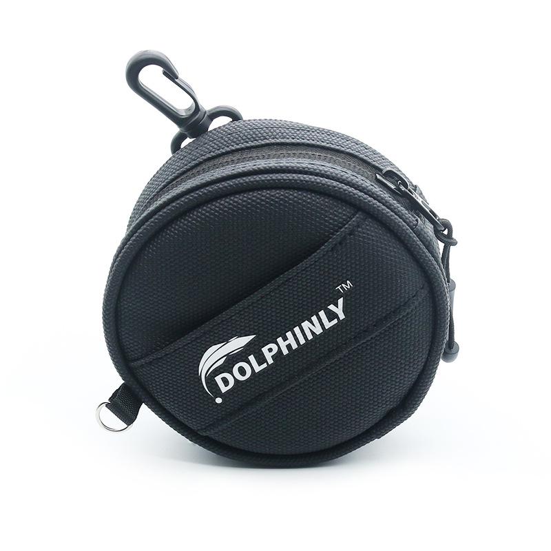 Multifunktionale Köder-Vorfach-Tasche mit Aufbewahrung für PE- und Carbon-Schnur, Schere und Lanyard