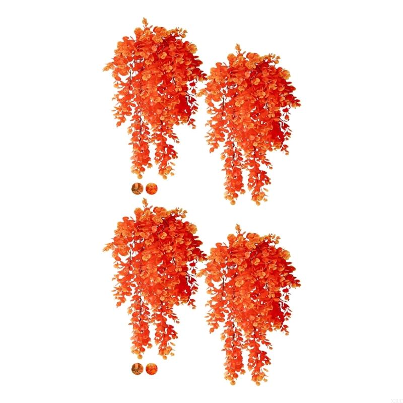 

Weather Proof Eucalyptuses Vine Length Customizable Foliages Autumn Themed Faux Plant For Interior Exteriors Use X3UC