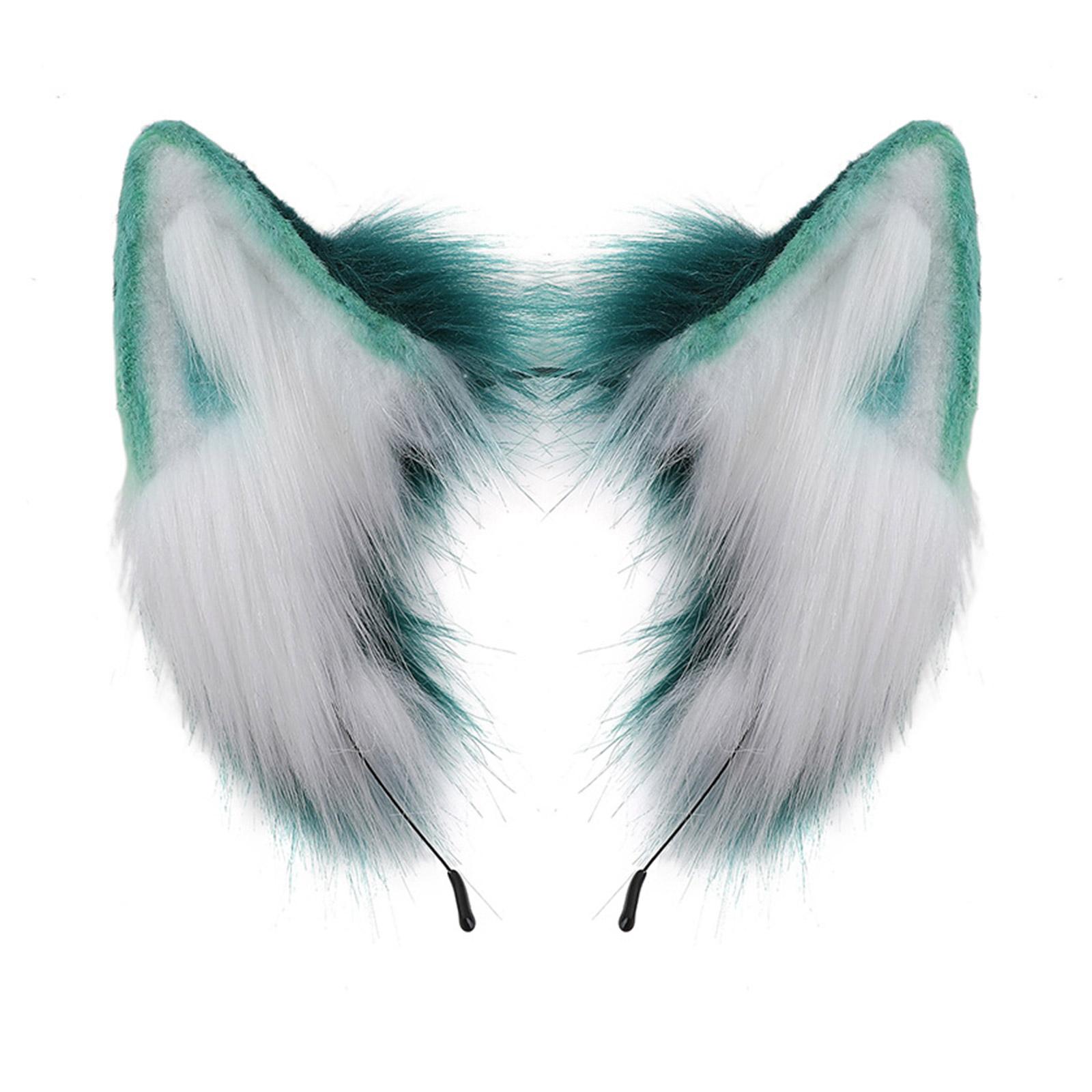 

Ободок для волос с кошачьими ушками ручной работы из искусственного меха для косплея и костюмов, модный аниме-ободок для волос с кошачьими ушками, нарядный 33