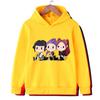 KPOP Devil Hunter Boy Girl Hoodie Street Sports Casual Trendy Harajuku Cartoon Children Autumn Winter Sweatshirt Clothing Top