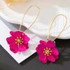 South Korea Ins Sweet Temperament Flowers Drop Earrings Ladies Personalized Creative Wedding Accessories Gift