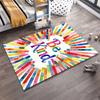 "Be Kind Carpet with Colorful Stripes Pattern for Home Decor" Suitable for use as an anti-slip for living room bedroom sofas