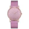Strap Silicone Women Watch With Starry Sky Design Fashionable Quartz