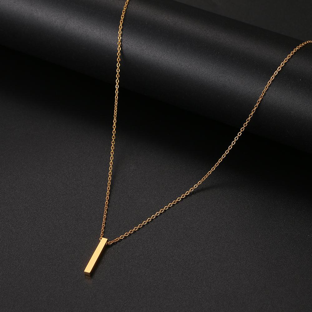 Edelstahl Halsketten Minimalismus Klassischer Mode Stil Herren Kettenhalskette Für Frauen Schmuck Halsband Anhänger Geschenke NEU