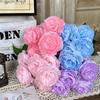 7 Köpfe Pfingstrosen Künstliche Blumen Mehrfarbige Blumengestecke Dekorationsblumen Seidenblüten Fotorequisiten