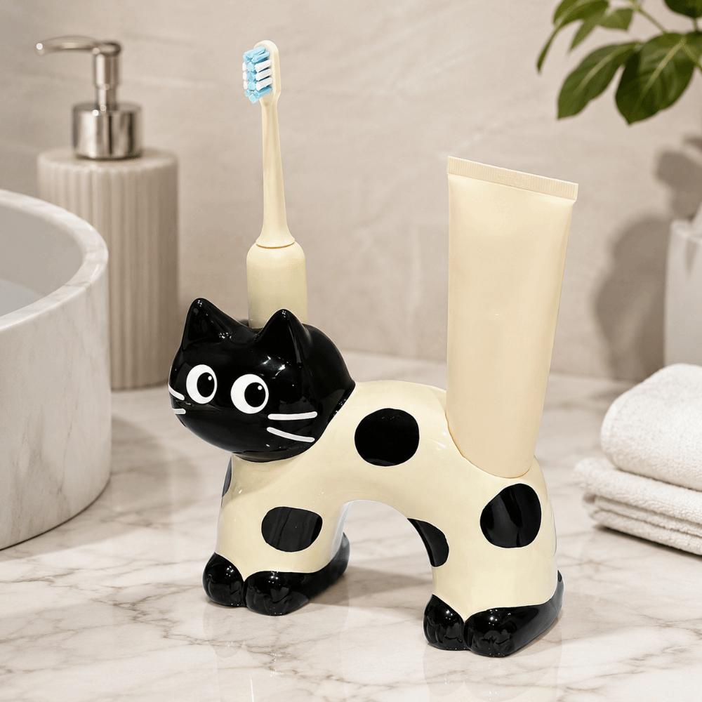 Creative Toothpaste Toothbrush Rack Ceramic Electric Toothbrush Stand  Home Decor