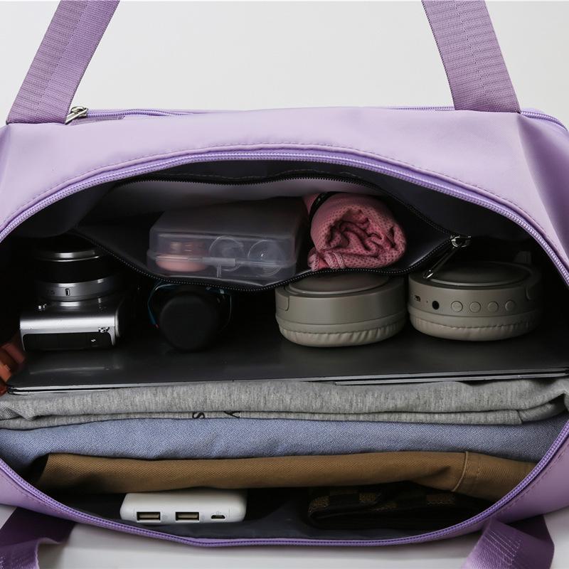 Unisex Waterproof Lightweight Travel Bag with Wet/Dry Compartments for Fitness, Swimming, Yoga, and Boarding