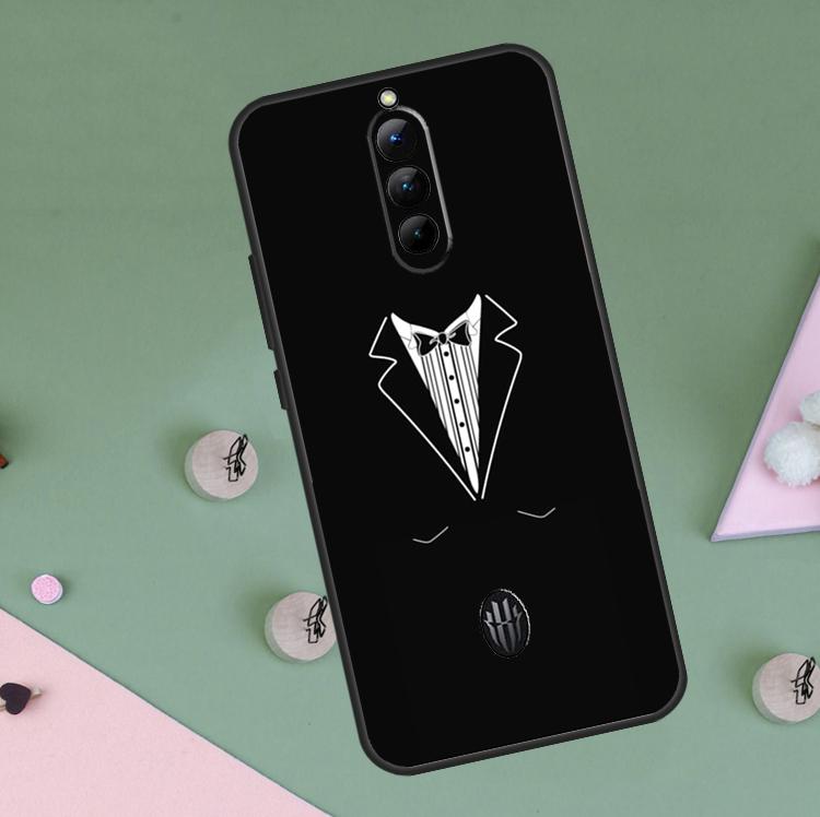 Man Suit Shirt Tie Case For Red Magic 9 8 10 Pro Plus 6 6S 7S 7 Pro 5G 6R RedMagic 9S 8S 10S Pro Plus Cover