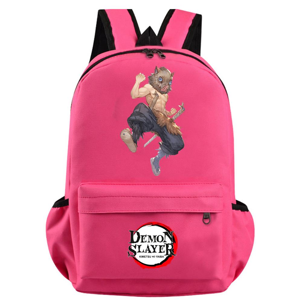 Colorful Anime Demon Slayer Printed Backpack for Teenager Girl Boy Student Schoolbag Women Large Capacity Waterproof Travel Bag Rucksack Gift