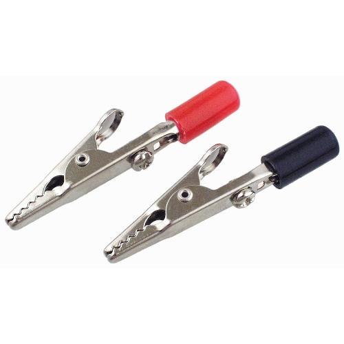 Crocodile Clip With Banana Socket 2-Pcs Set Red+Black