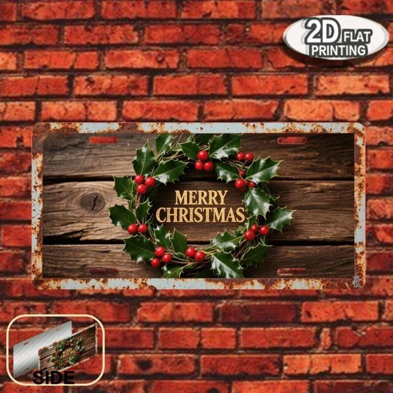 Motorcycle Souvenir License Plate, Metal Auto Wall Decor 15x30cm