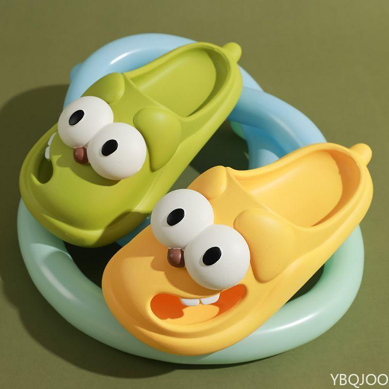 Fashion 2025 Big Eyes Dog Slippers Ladies Summer Home Shoes New Cartoon Baotou Shoes Thick Soled Comfortable Women's Slippers Zapatos