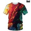 Maglietta da uomo con stampa 3D di squalo, T-shirt estiva a girocollo con motivo di animale marino, Top larghi a maniche corte