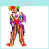 Hochwertiges Kinderclown-Kostüm Für Jungen Und Mädchen Mit Hut Für Karnevalsspaß