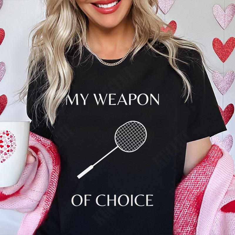 T Shirt for Women Unisex Funny Badminton Player TShirt Casual Short Sleeve O Neck Tshirts Badminton Team Tee Unisex Streetwear