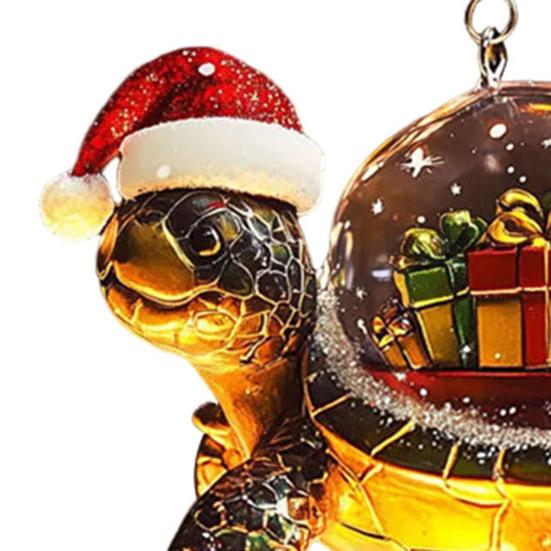 Vánoční ozdoby 3D buldok/želva vánoční stromek závěsné dekorace pro zimní sváteční párty domácí dekorace
