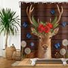 Cute Animal Theme Waterproof Shower Curtain Adorable Animals Bathroom Decor with Hooks For Bathtub Bathroom Screens Home Decor