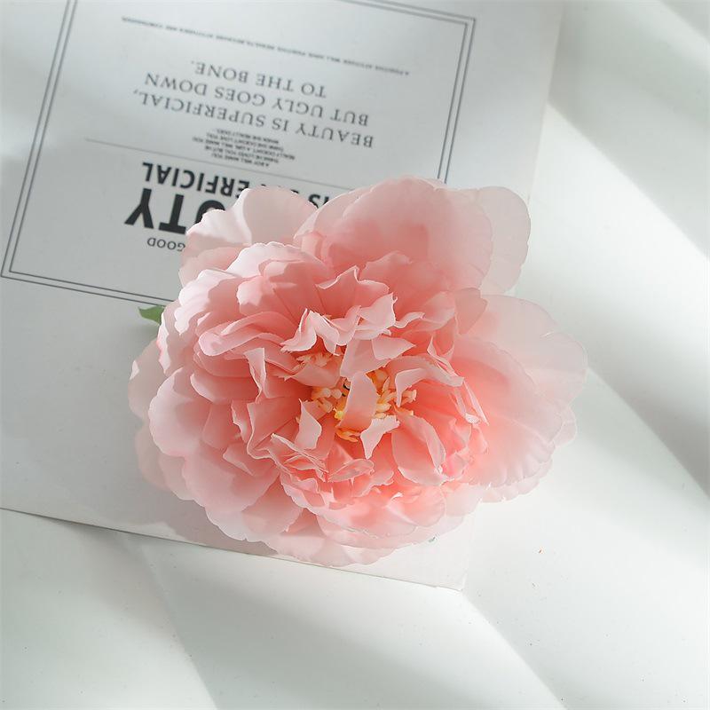 10cm Peony Silk Artificial Flower Heads for DIY Hair Accessories & Handmade Jewelry