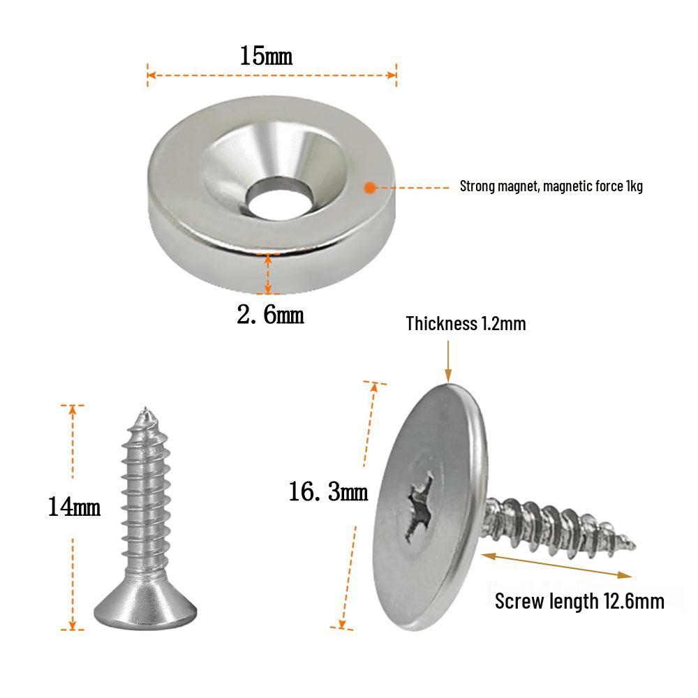 1,2 кг Ультратонкий Магнитный Защелка для Стеклянного Шкафа или Раздвижной Двери, Нулевое Пространство, Сильная Магнитная Круглая Защелка.