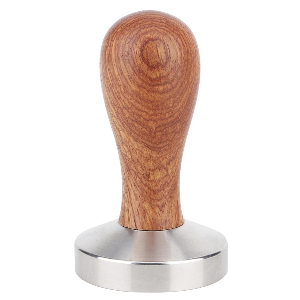 58mm Home Office Edelstahl Kaffee Tamper Kaffeepulver Stampfwerkzeug mit Griff
