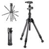 Velbon Compact Travel Tripod AZ Carbon Fiber 5 Leg Ultra Quick Shoe Includes Ball Black UTC-53II AMZUTC-53 2, Legs, Sections, 26.2mm Diameter, Lock,