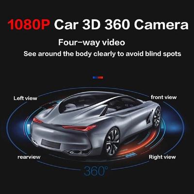 360 Autocamera Panoramisch Surround View 1080P AHD Rechts + Links + Voor + Achteruitrijcamerasysteem voor Android Auto Radio Nachtzicht