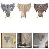 Elephant Head Wall Sculpture Resin Animal Art Modern European Style Decorative Ornament for Living Room