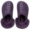 Crocs EVA Fashion Soft and Warm Hole Shoes Women's Deep Iris Purple The plush part is not removable